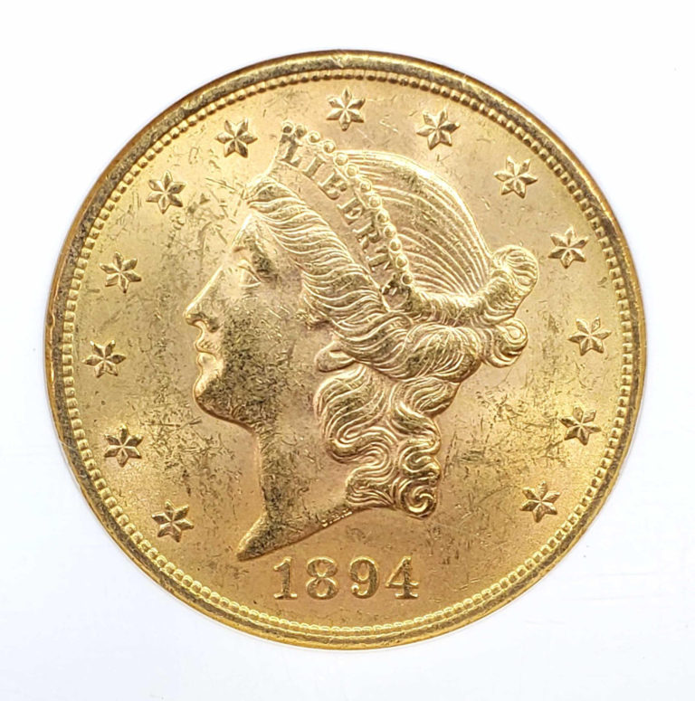 1894 $20 Liberty Head Gold Coin NGC MS62